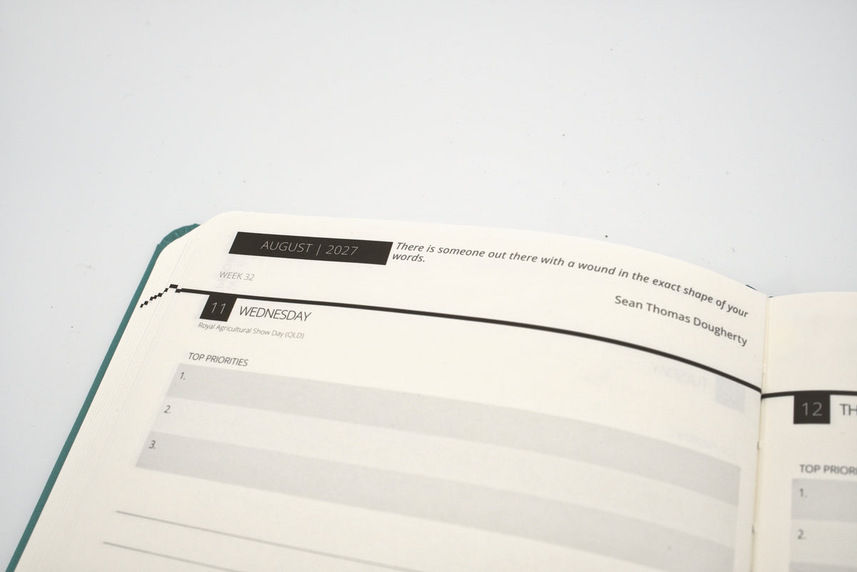 2027 Mental Fitness & Wellbeing Diary - Daily Format
