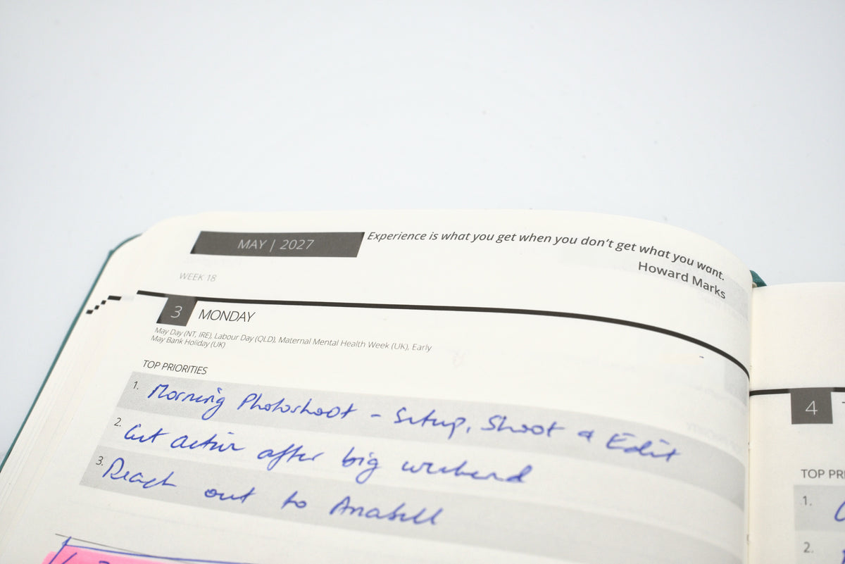 2027 Mental Fitness & Wellbeing Diary - Daily Format