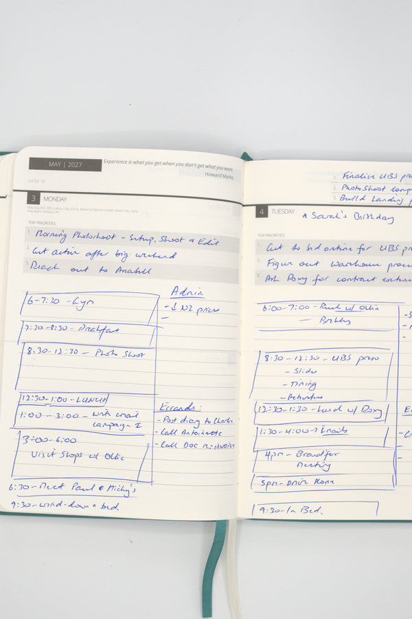 2027 Mental Fitness & Wellbeing Diary - Daily Format