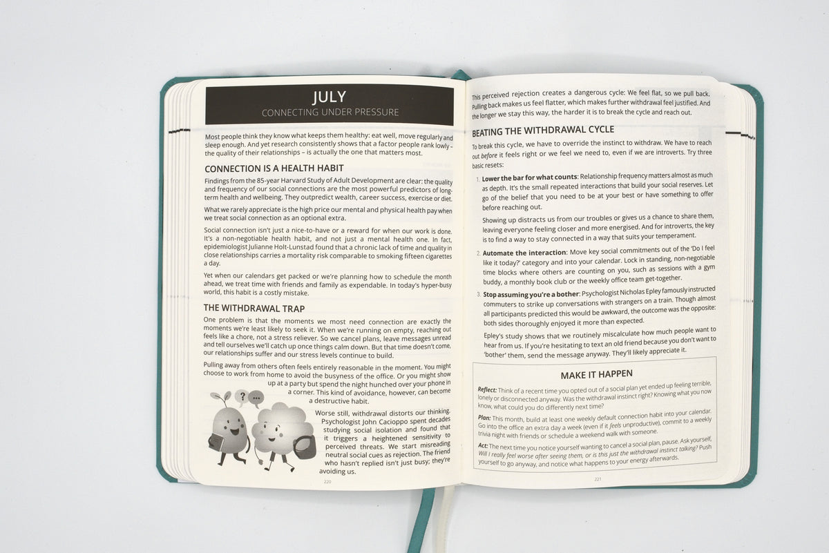 2027 Mental Fitness & Wellbeing Diary - Daily Format
