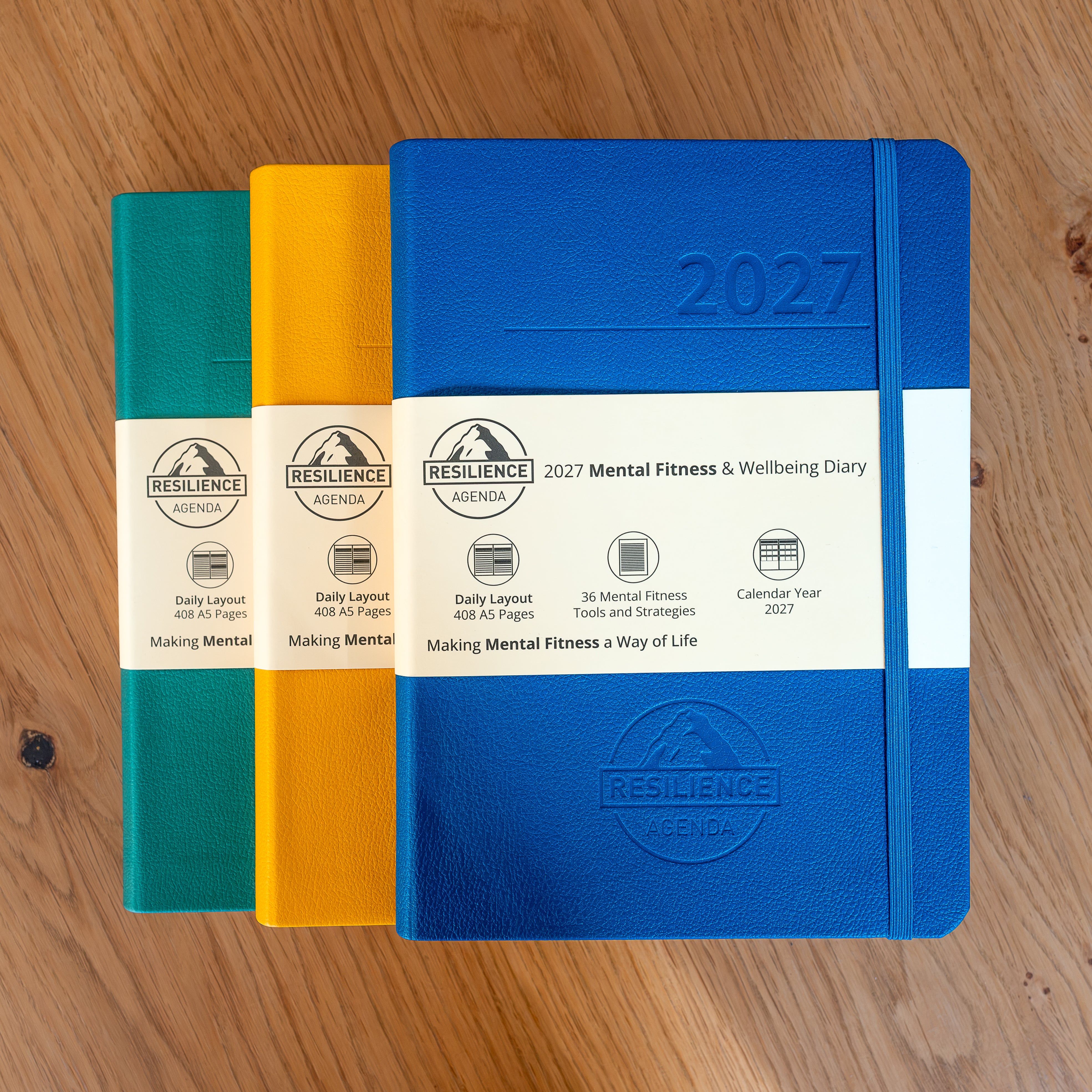 Color comparison 2027 Mental Fitness diary. Which is better? 