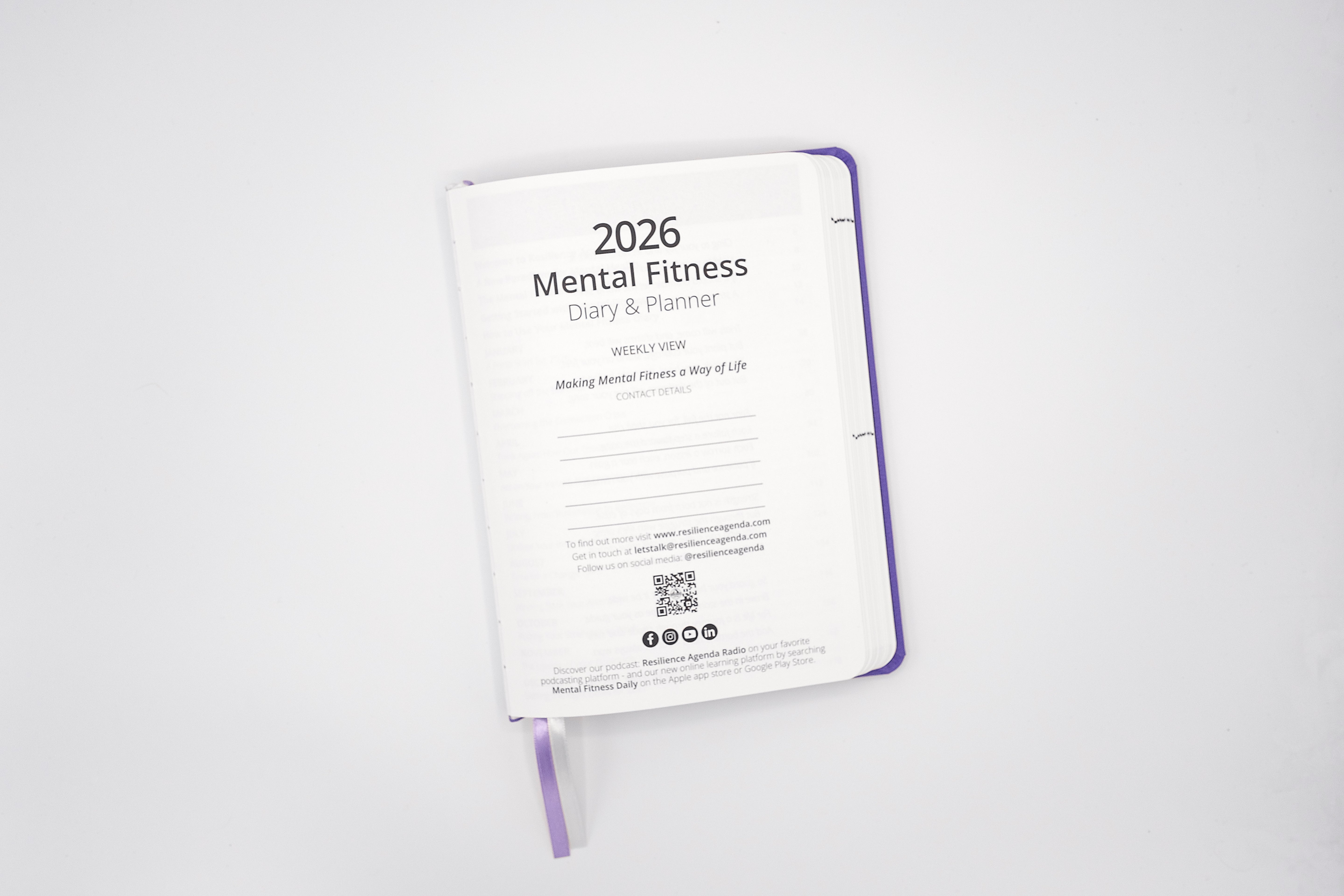 2026 Mental Fitness Diary & Planner – Weekly Format