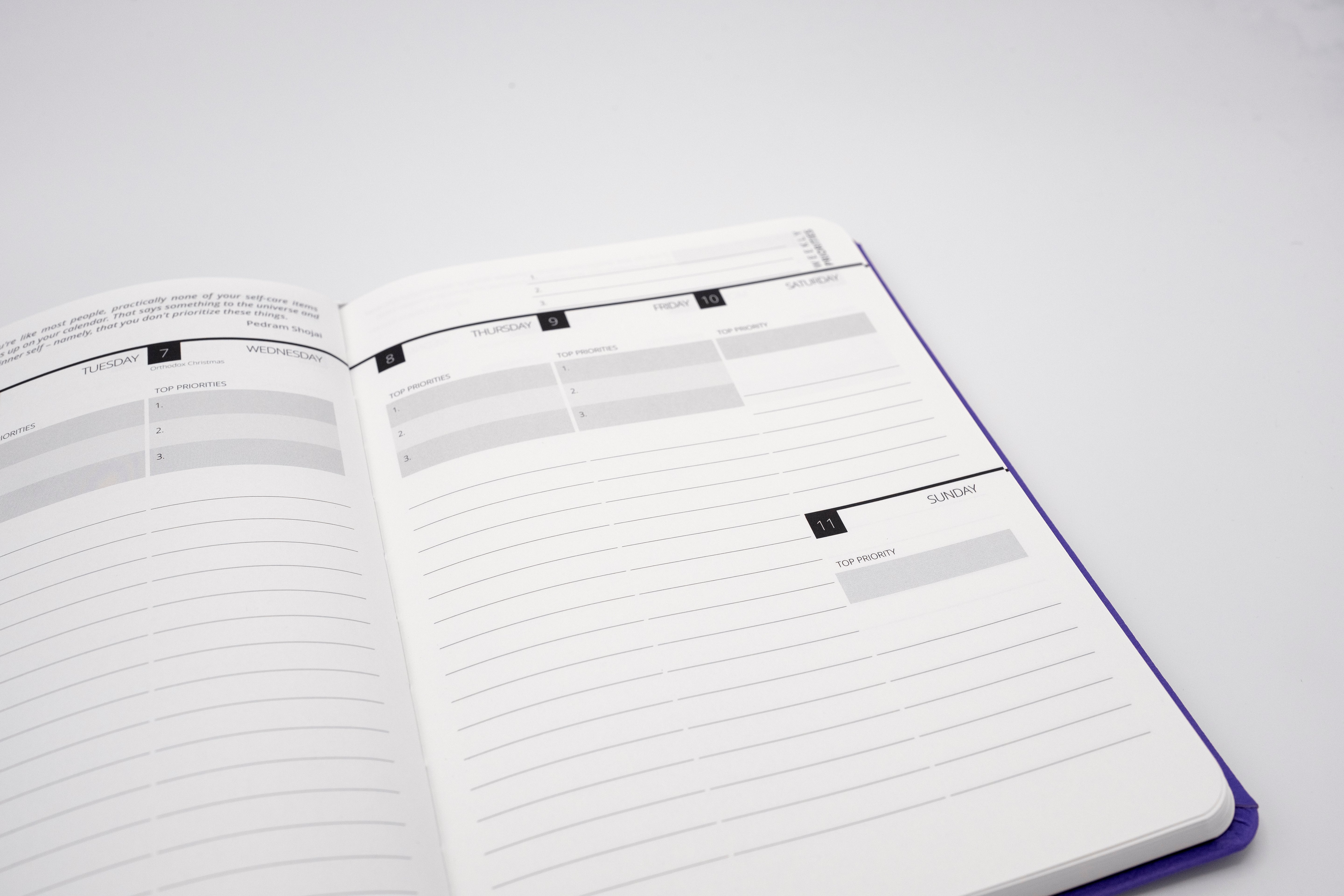 2026 Mental Fitness Diary & Planner – Weekly Format