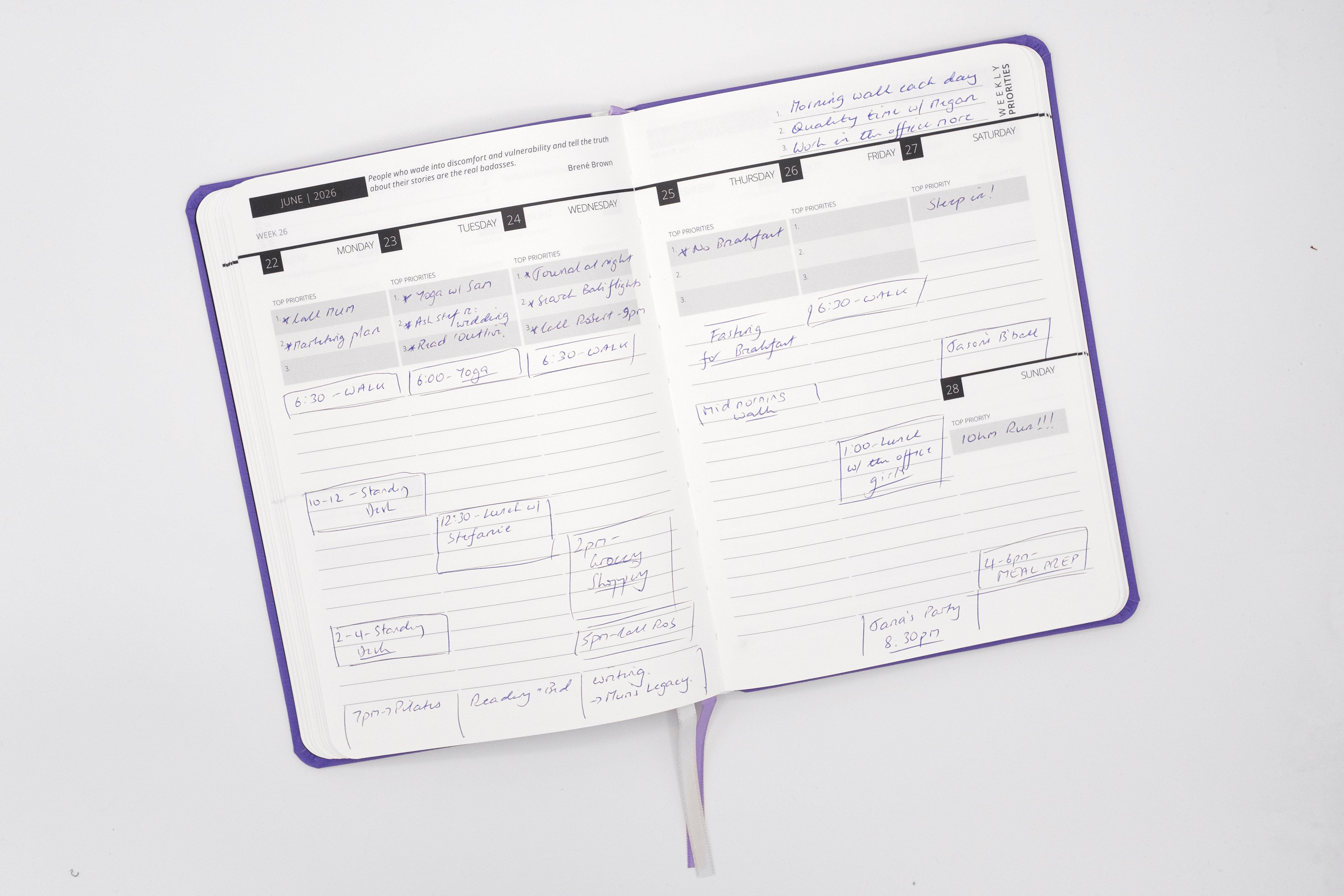 2026 Mental Fitness Diary & Planner – Weekly Format
