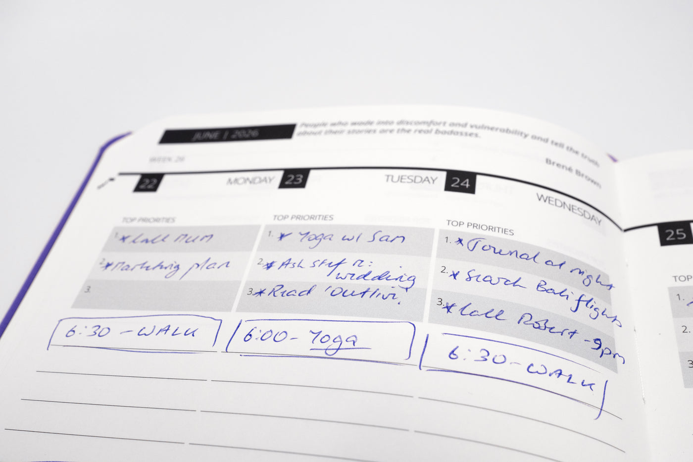 2026 Mental Fitness Diary & Planner – Weekly Format