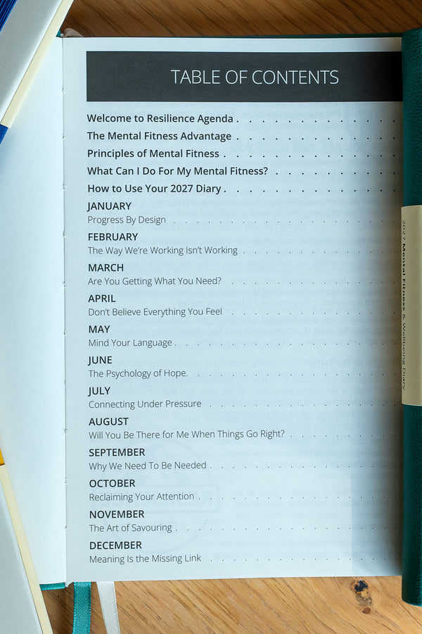 2027 Mental Fitness & Wellbeing Diary – Weekly Format