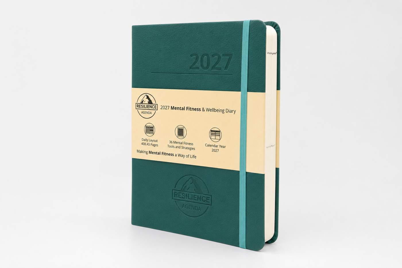 2027 Mental Fitness & Wellbeing Diary - Daily Format