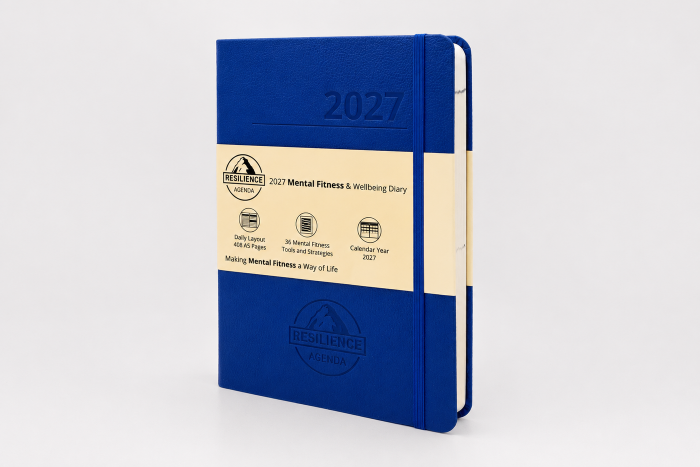2027 Mental Fitness & Wellbeing Diary - Daily Format